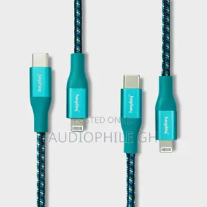 Heyday 6' Lightning to Usb-C Braided Cable 2pk - Ocean Teal