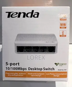 Tenda 5 Port Desktop Switch 10/100mbps S105