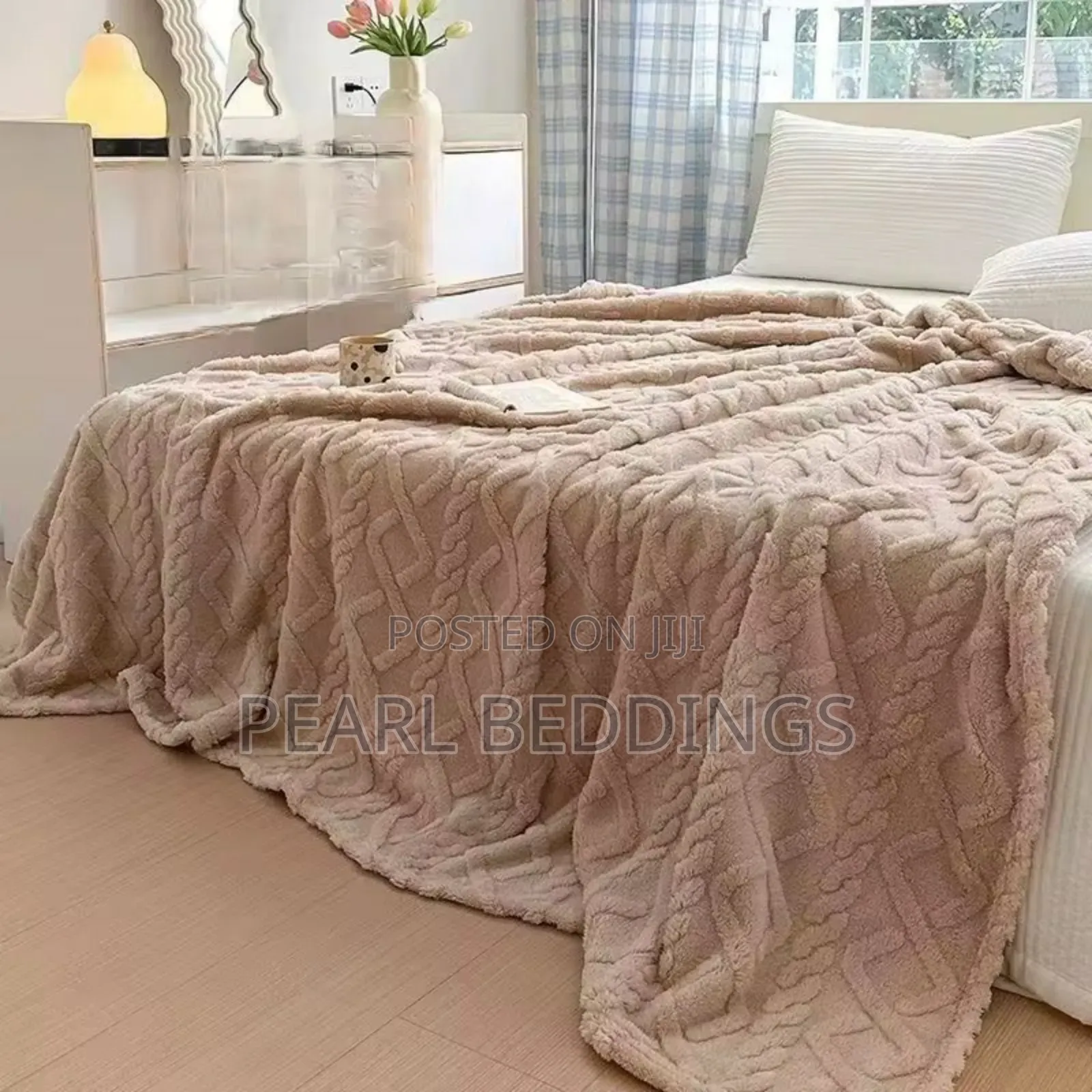 Luxurious Stripped Throw Blanket Available in Many Colors
