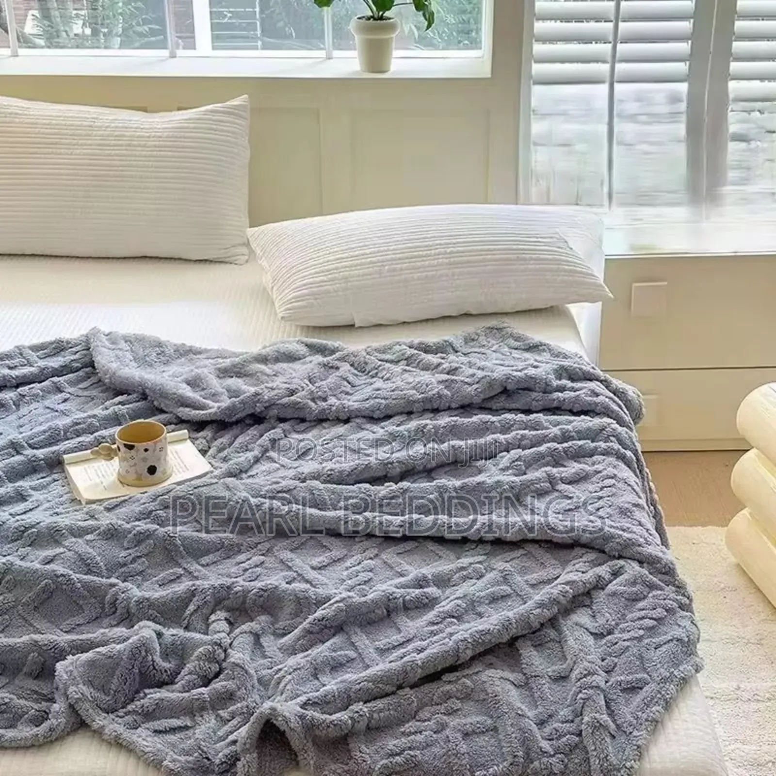 Luxurious Stripped Throw Blanket Available in Many Colors