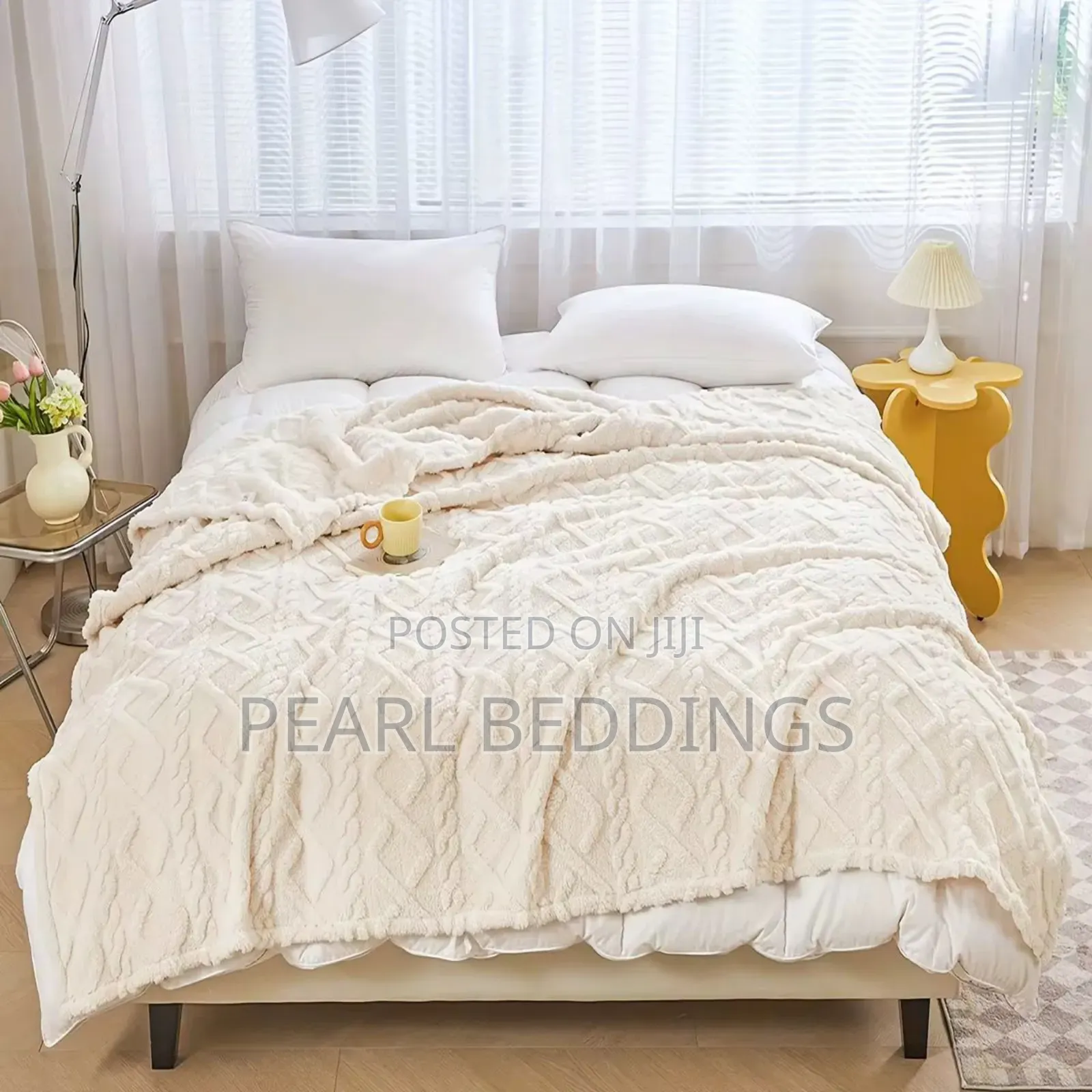 Luxurious Stripped Throw Blanket Available in Many Colors