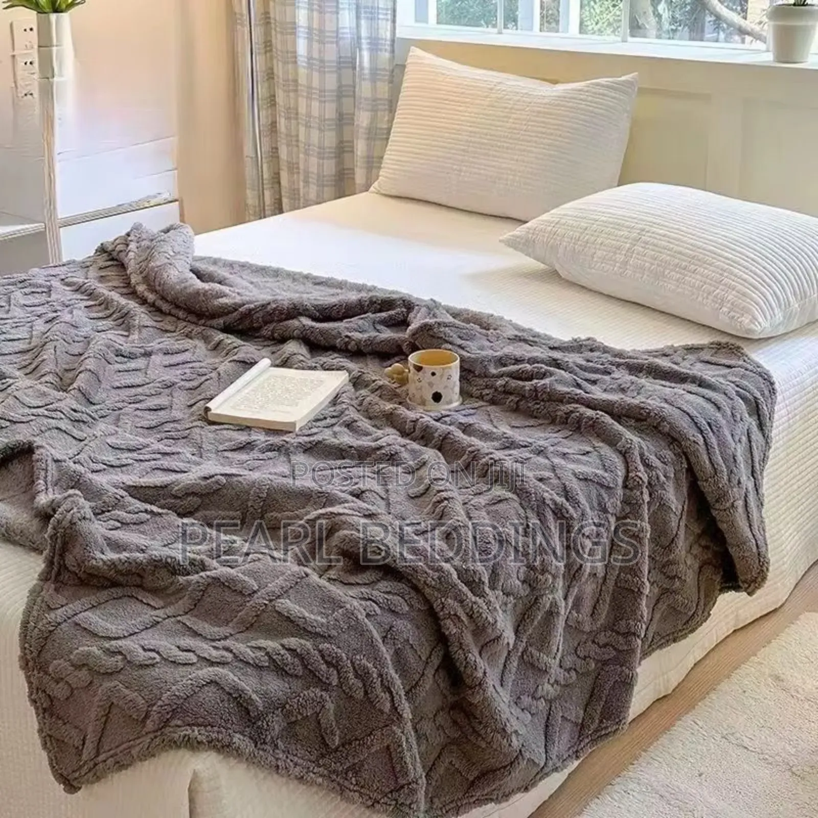 Luxurious Stripped Throw Blanket Available in Many Colors