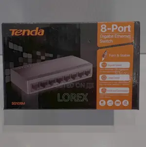 Tenda 8 Port Gigabit Ethernet Switch10/100/1000mbps Sg108m
