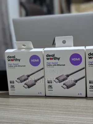 Dealworthy 6 Ft Hdmi High Speed Cable With Ethernet Cable