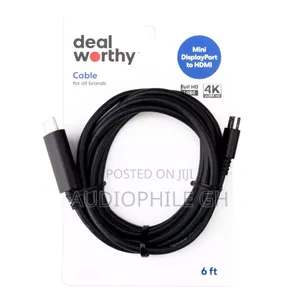Dealworthy 6 Ft Mini Display Port to Hdmi Cable