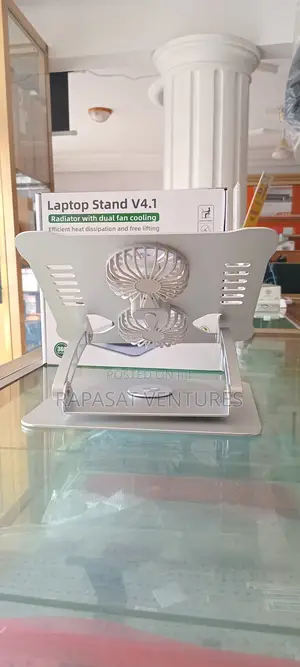 Laptop Rotating Stand With Dual Fan Cooling