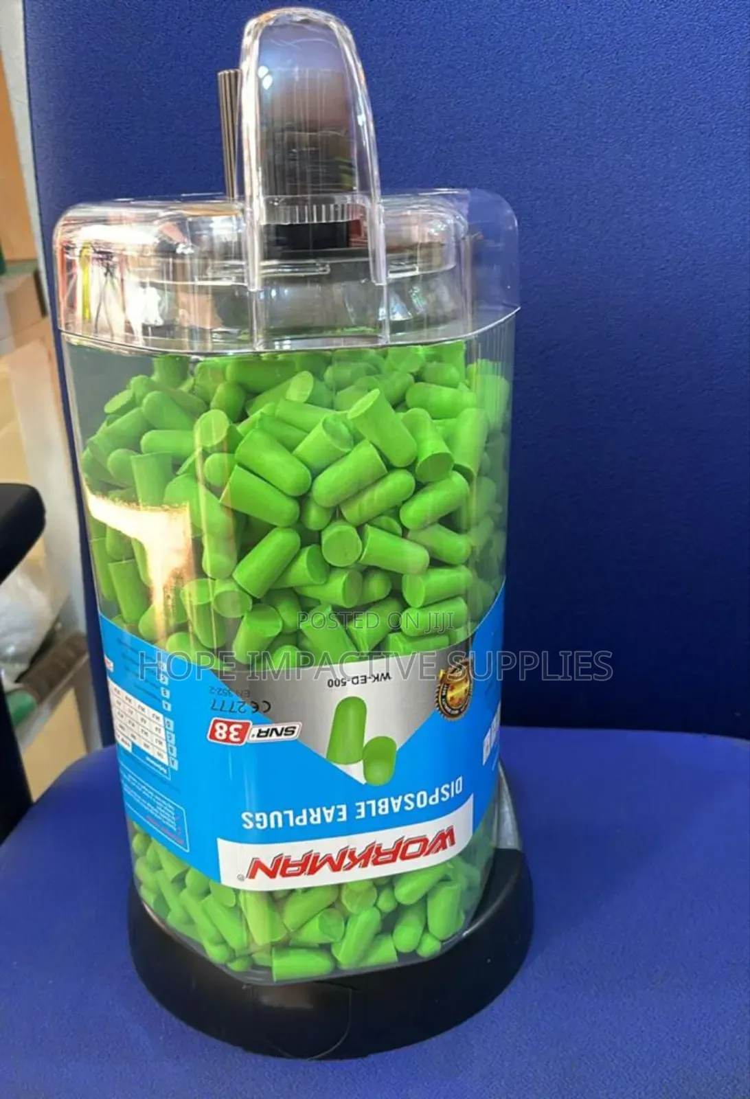 Disposable Earplugs Workman, Big With Dispenser(250pcs/Pack).