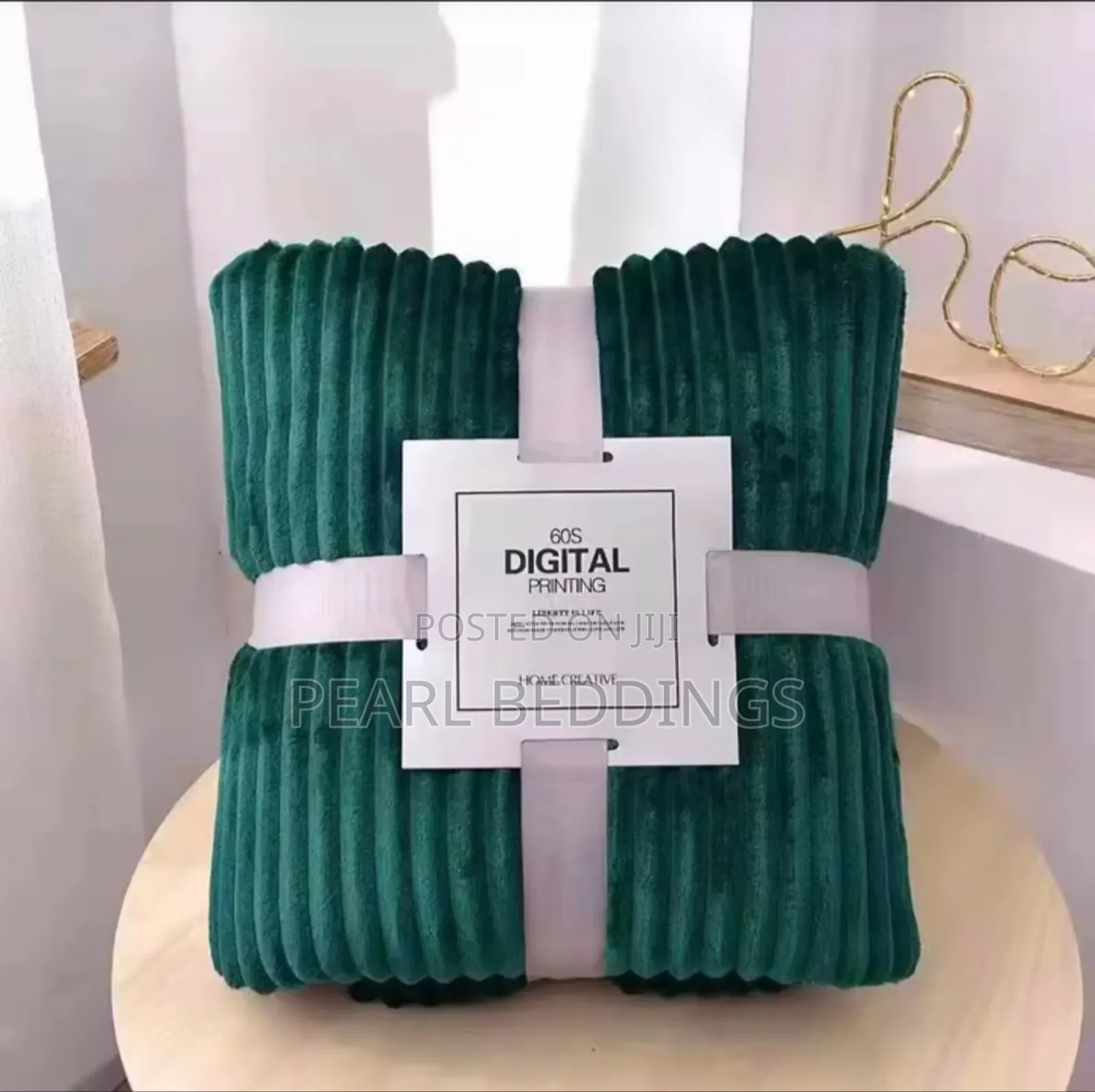 Quality Luxurious Stripped Throw Blanket Available in Colors
