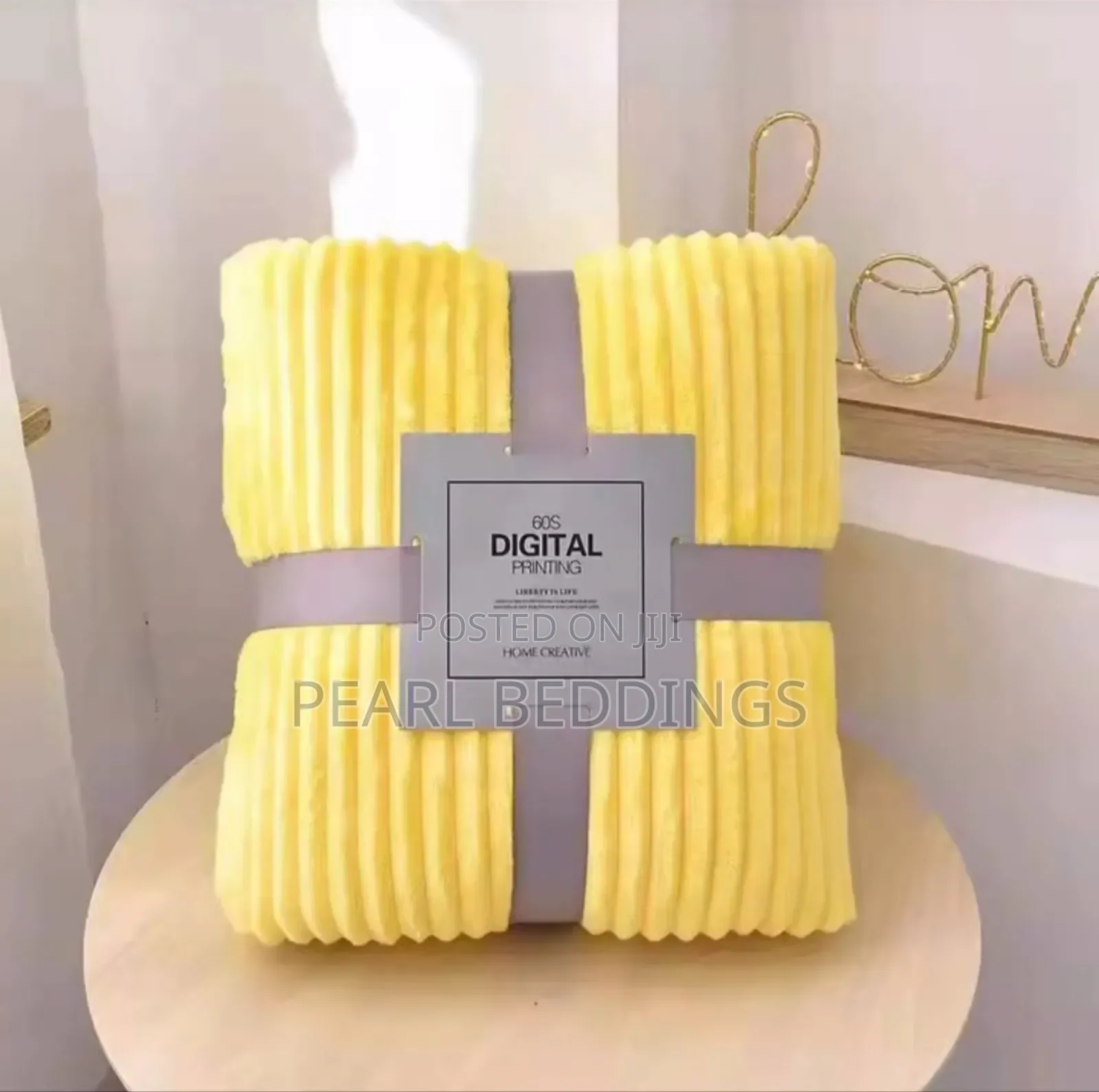 Quality Luxurious Stripped Throw Blanket Available in Colors
