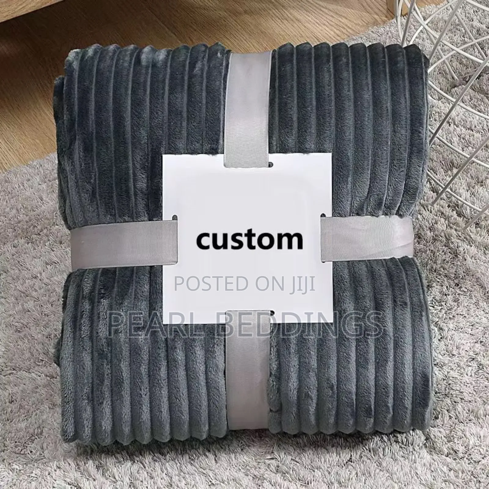 Quality Luxurious Stripped Throw Blanket Available in Colors