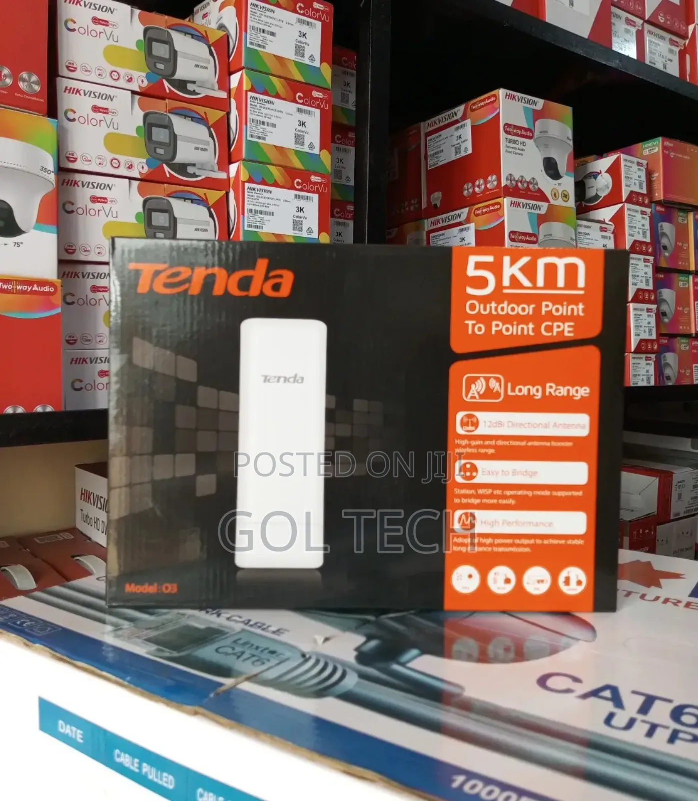 Tenda Outdoor Access Point 5km Point to Point Cpe O3 Radio