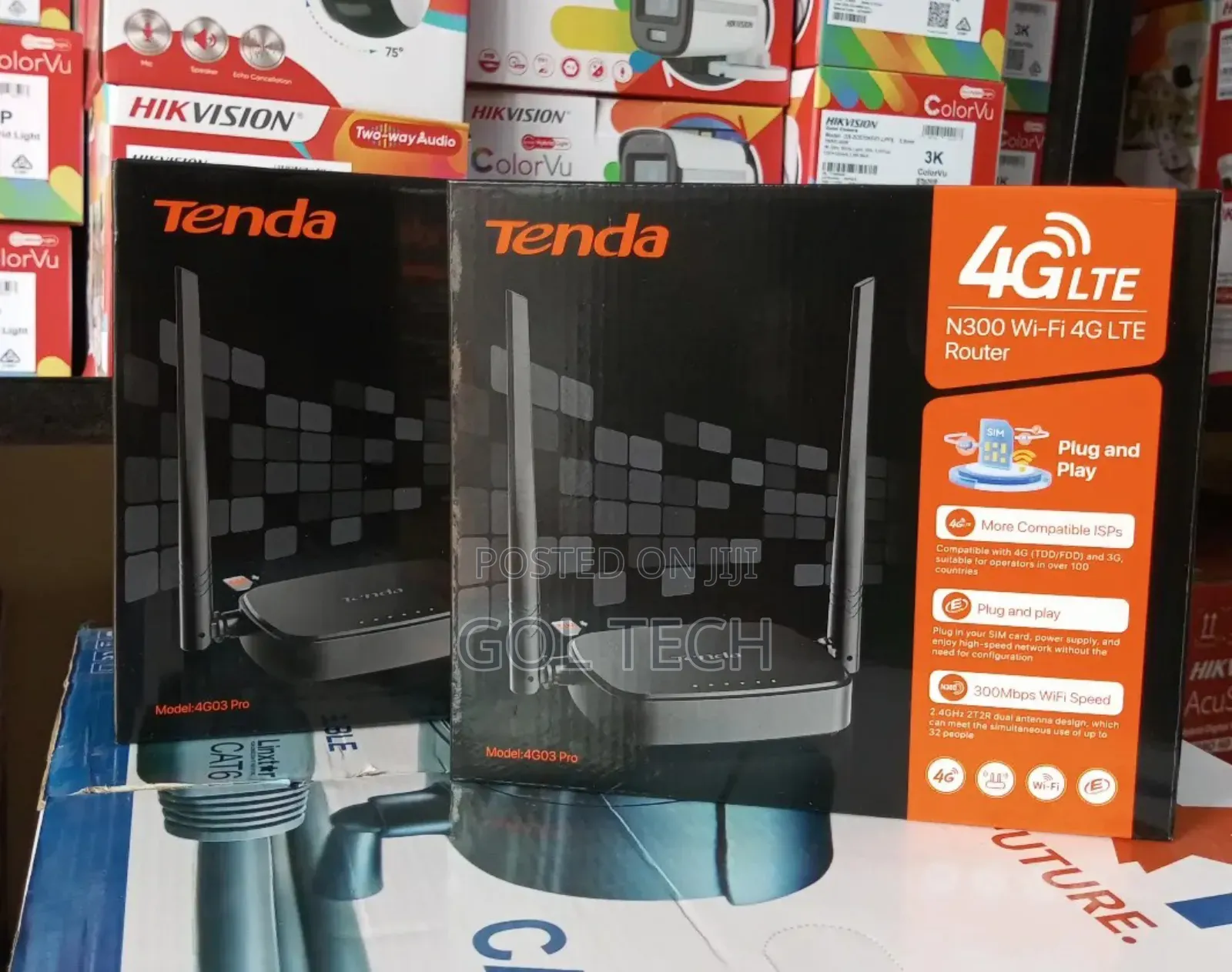 4g Universal Router Tenda N300 Wifi 4g Lte Plug and Play
