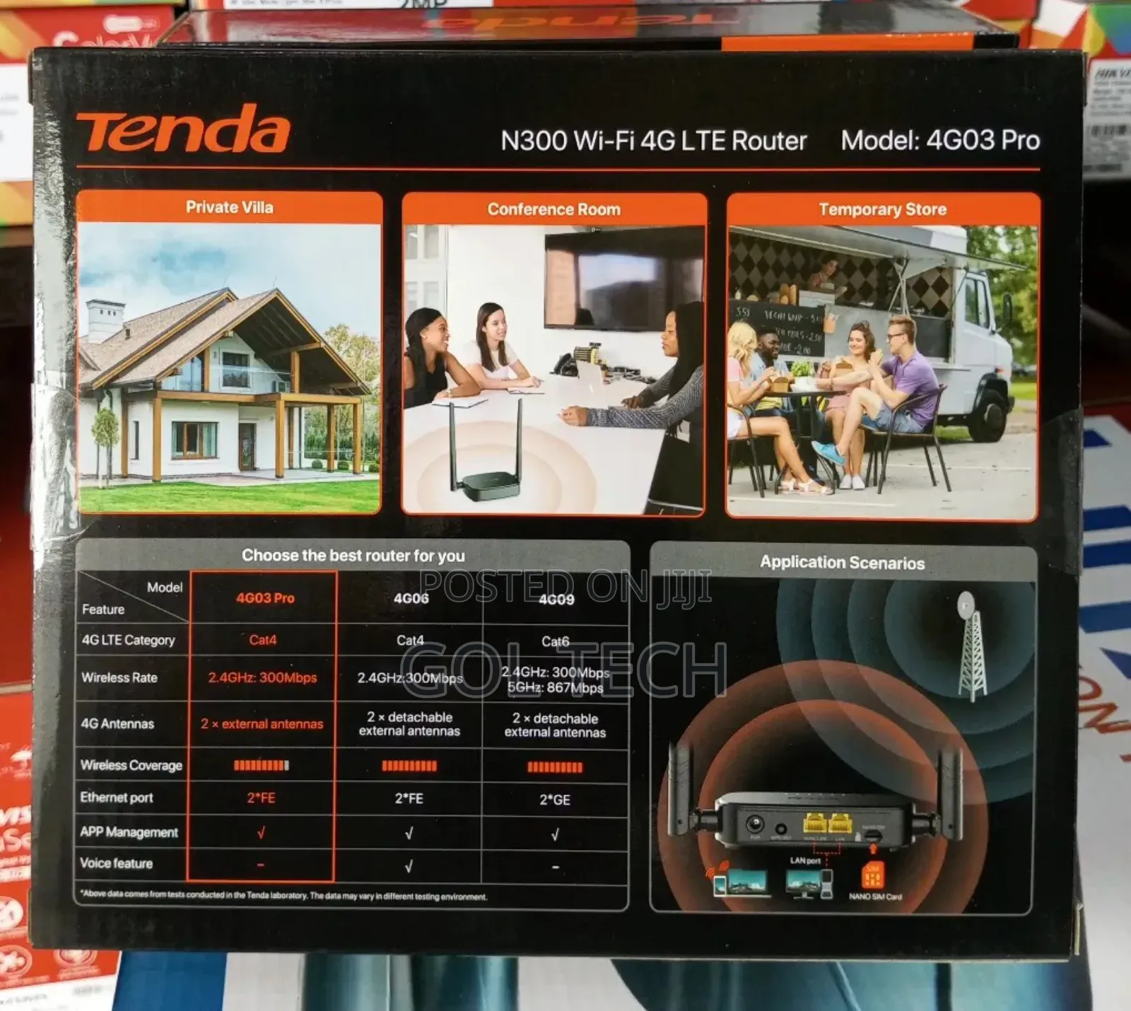 4g Universal Router Tenda N300 Wifi 4g Lte Plug and Play