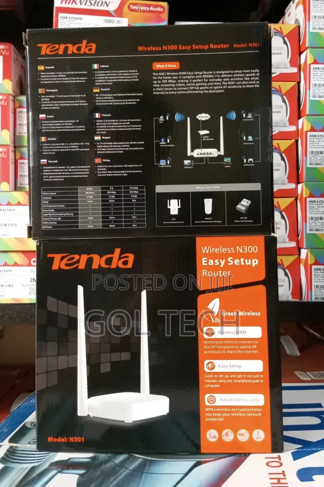 Tenda Wireless N300 Easy Setup Router N301 High Speed