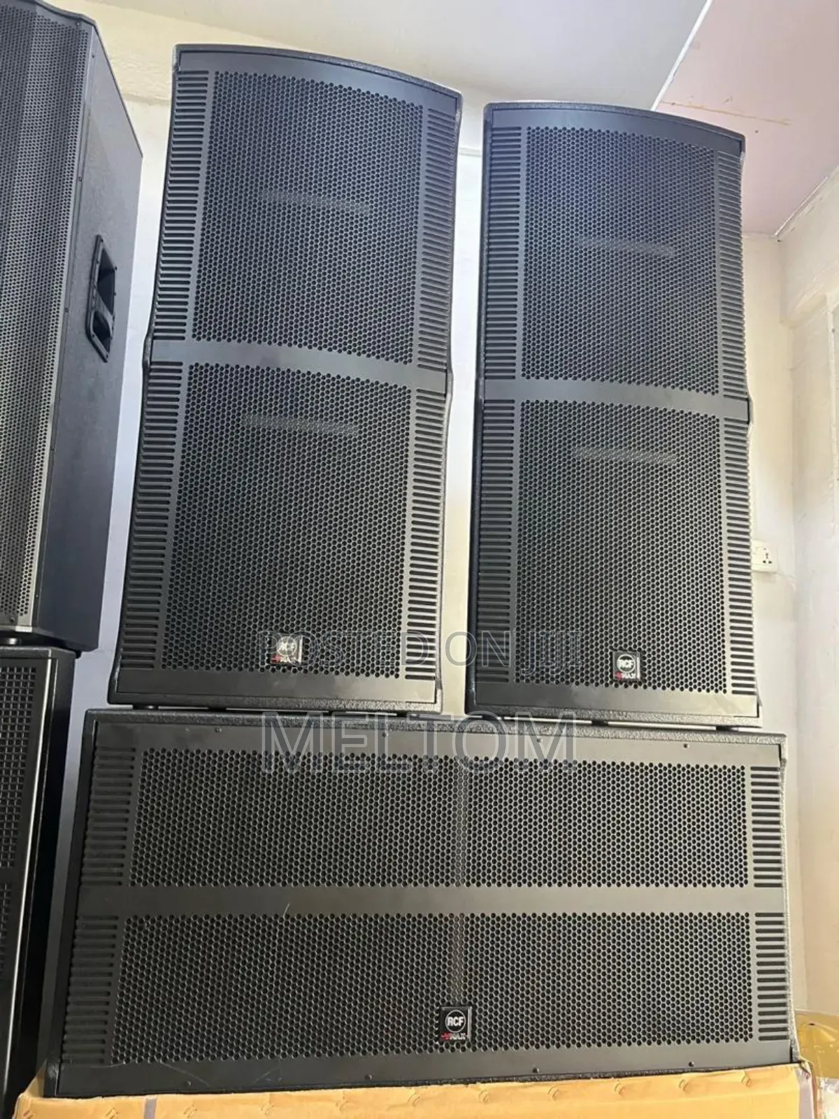 Rcf Full Range Speaker And Double Bass Sub Speaker Set