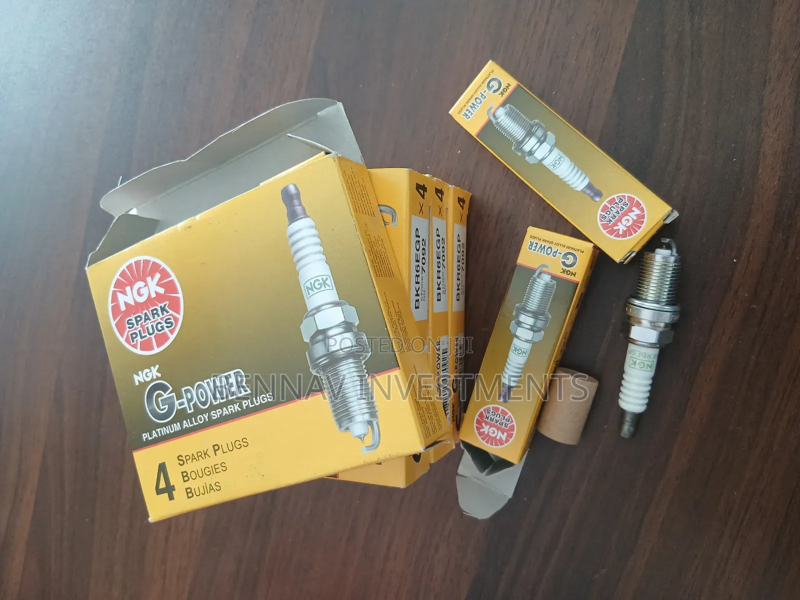 Original Ngk G-power Spark Plugs 7092 Bkr6egp (16' Short)