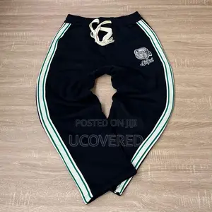 Unisex Baggy Sweatpants Waist Flare Leg Joggers