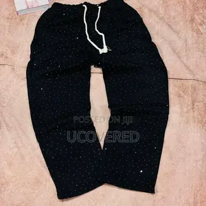 Unisex Sweatpants Graphic Flare Rhinestone Waist Drippy