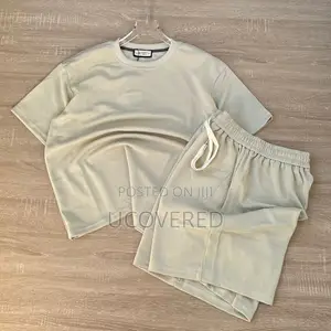 Men’S Track Suits 2 Piece Set Casual T-Shirt Shorts