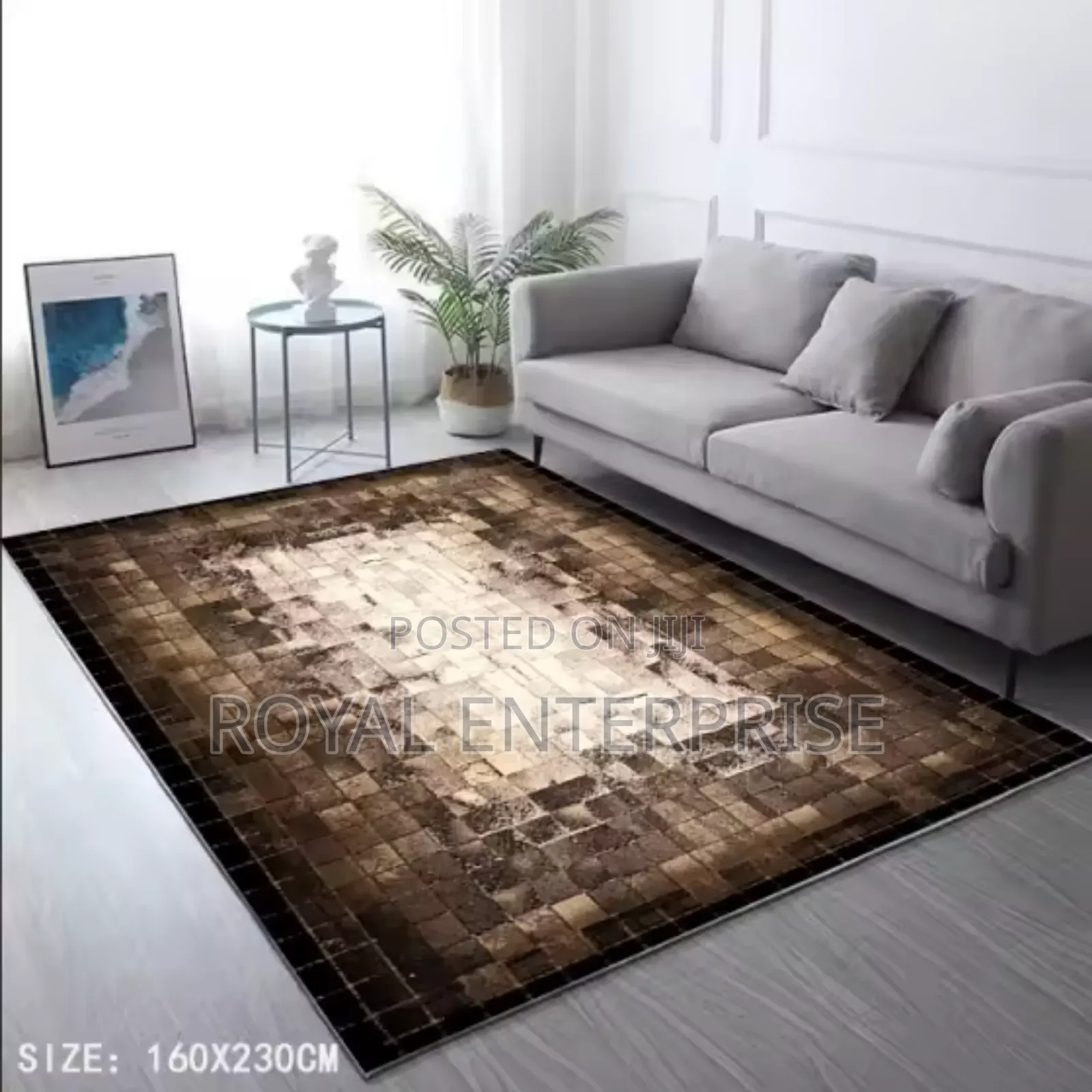 Elevate Your Space: 3d Center Carpet ( 160/230cm )