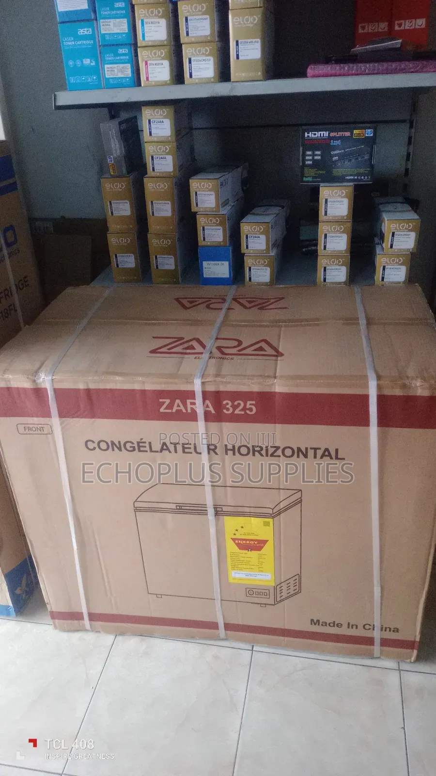 Zara Chest Freezer/244 Liters/ Sliding Glass