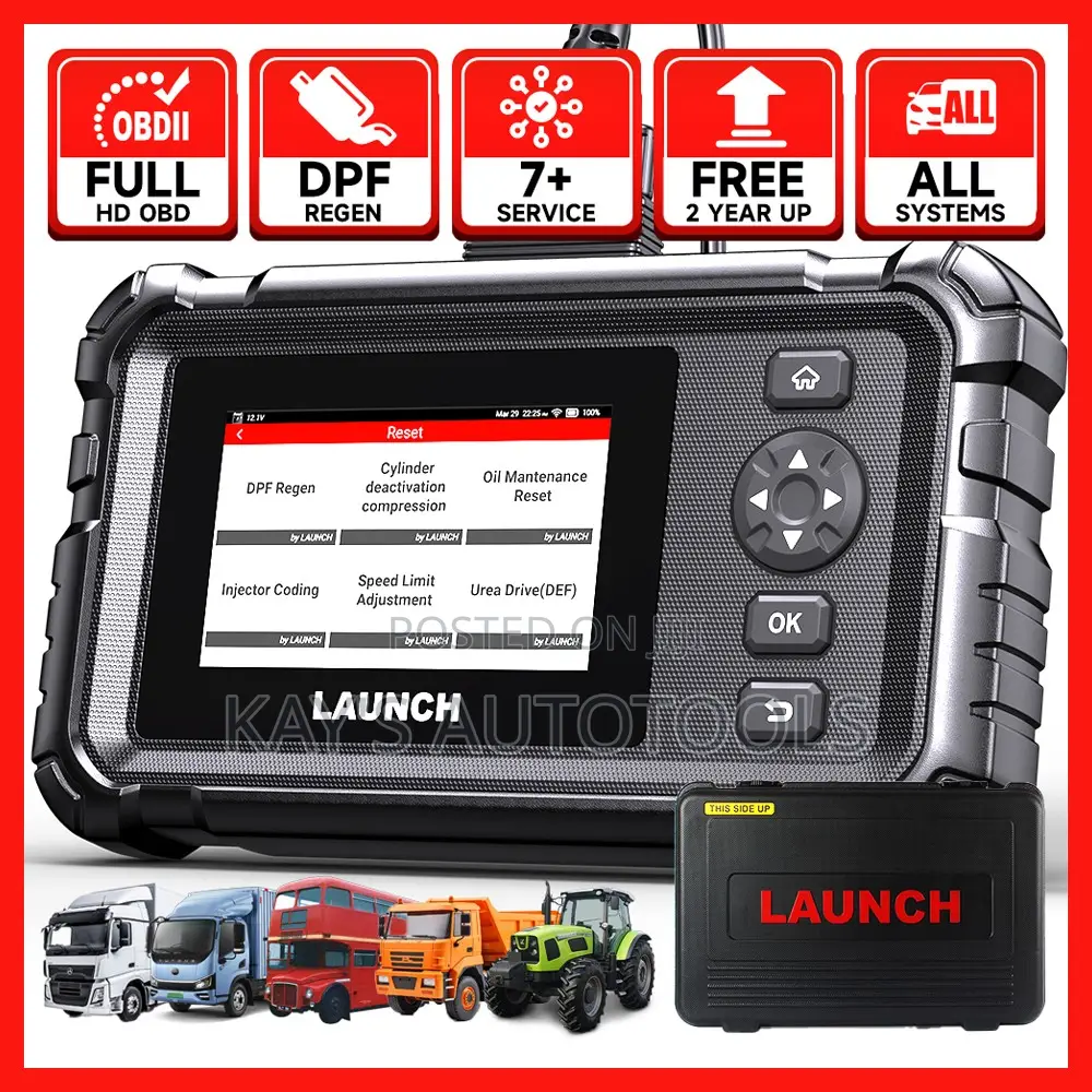 Launch Crp129hd Heavy Truck, Excavator Diagnostic Scanner