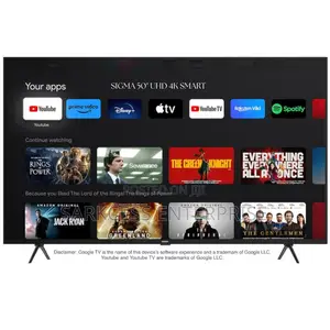 Sigma 50inch Uhd Smart Android 14 - Digital Frameless TV
