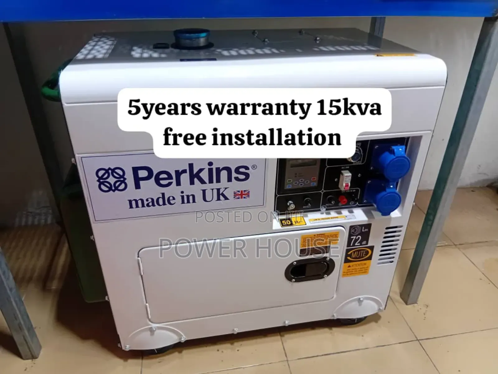 Ultimate Sphere 15kva 16500watts Perkins Diesel Generator