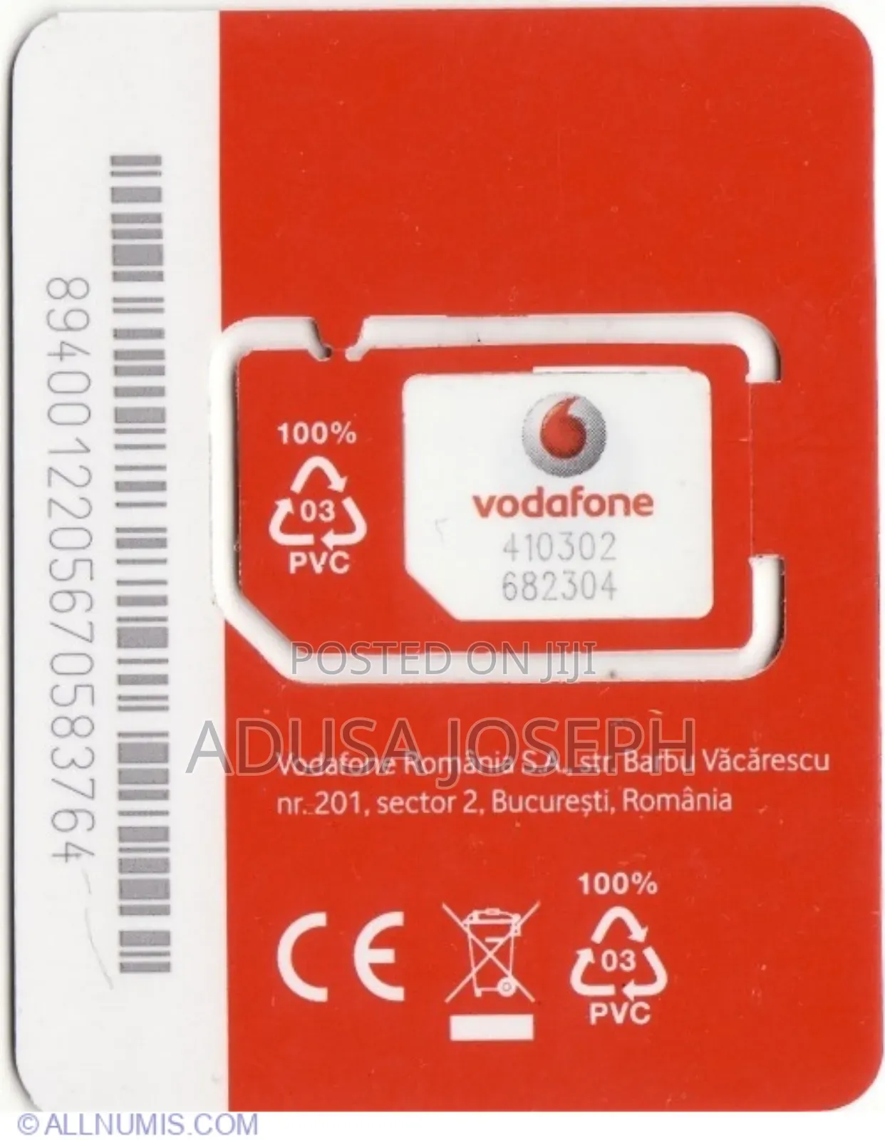Vodafone/Telecel Landline Sim