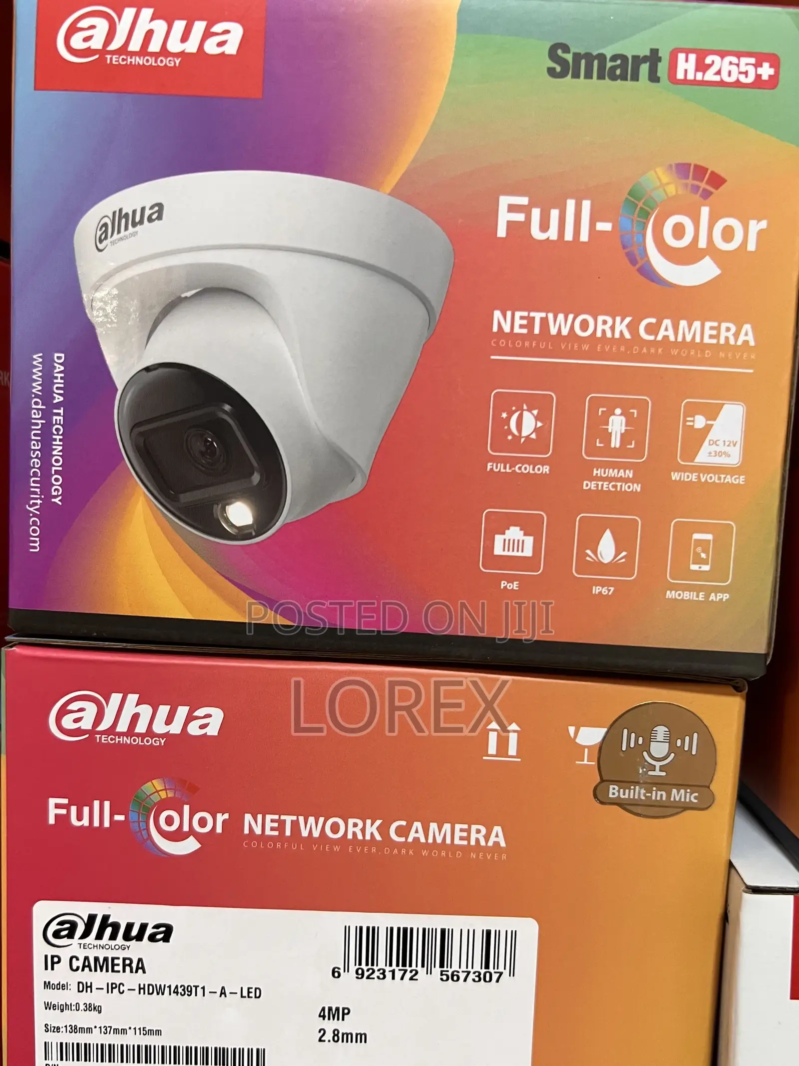 Dahua 4mp Ip Camera Full Color Audio Hdw1439t1-a-Led