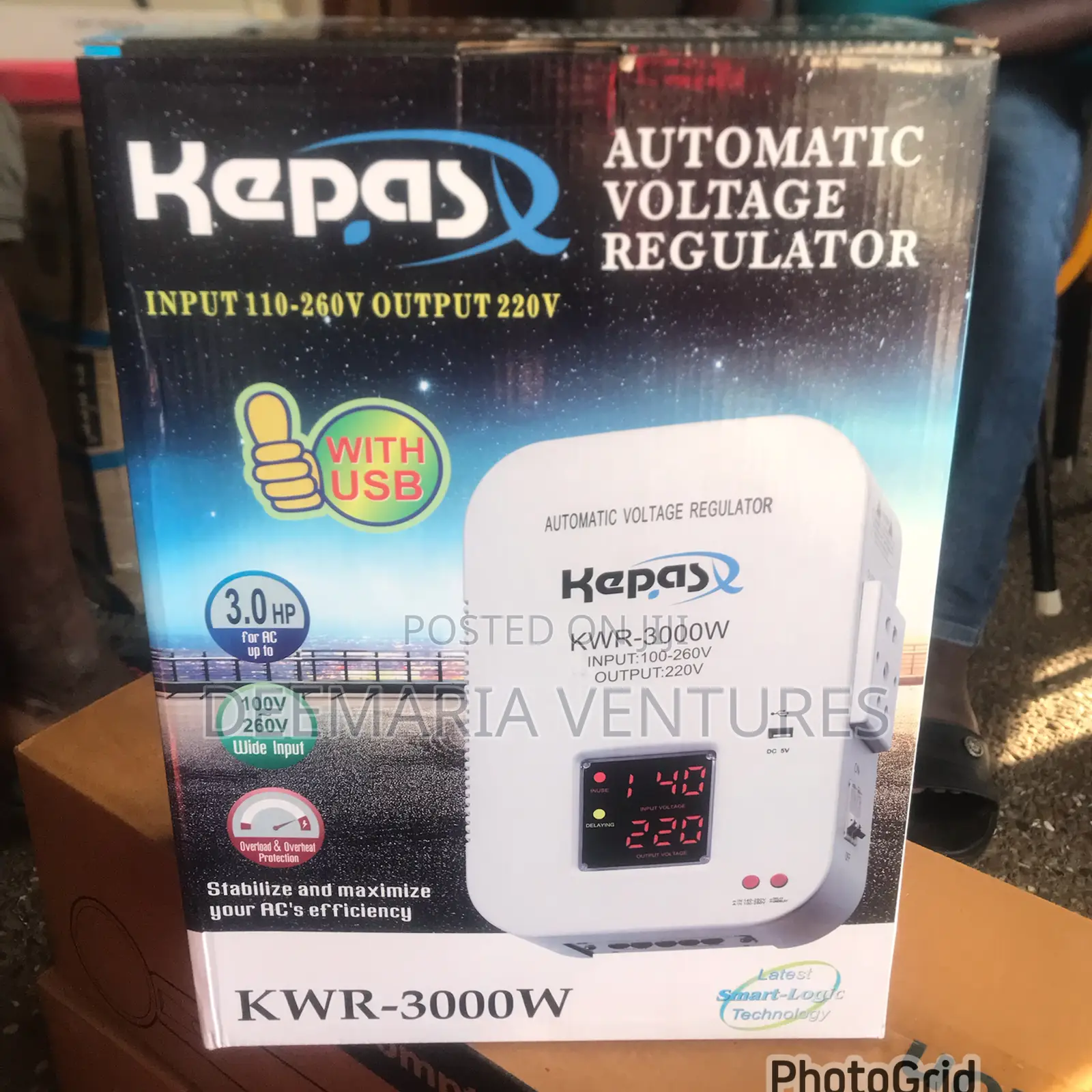 Kepas 3000w Automatic Voltage Regulator Stabilizer