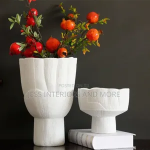 Vase (White Striped)