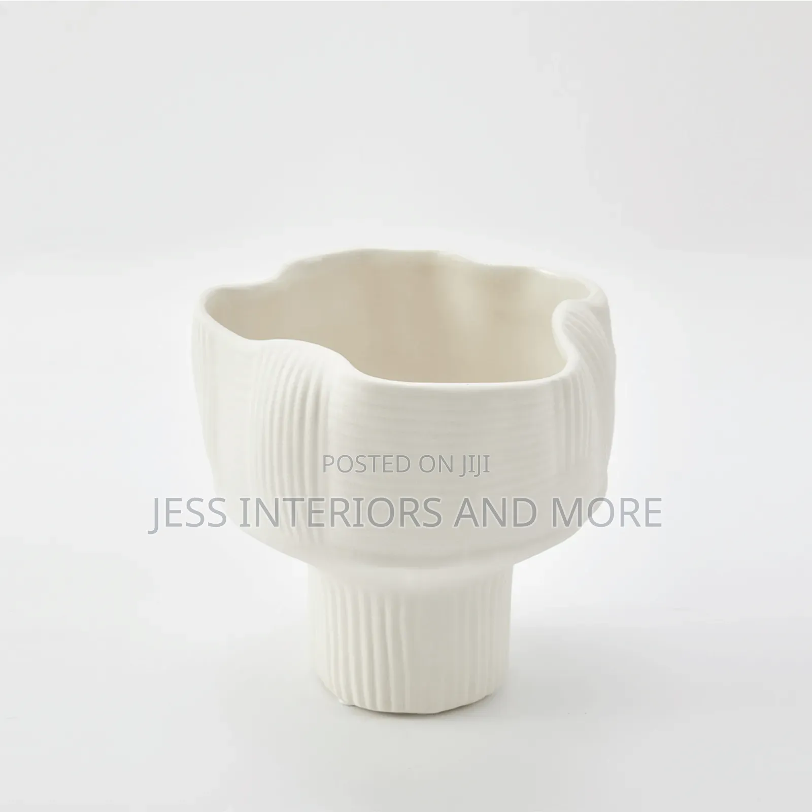 Vase (White Striped)