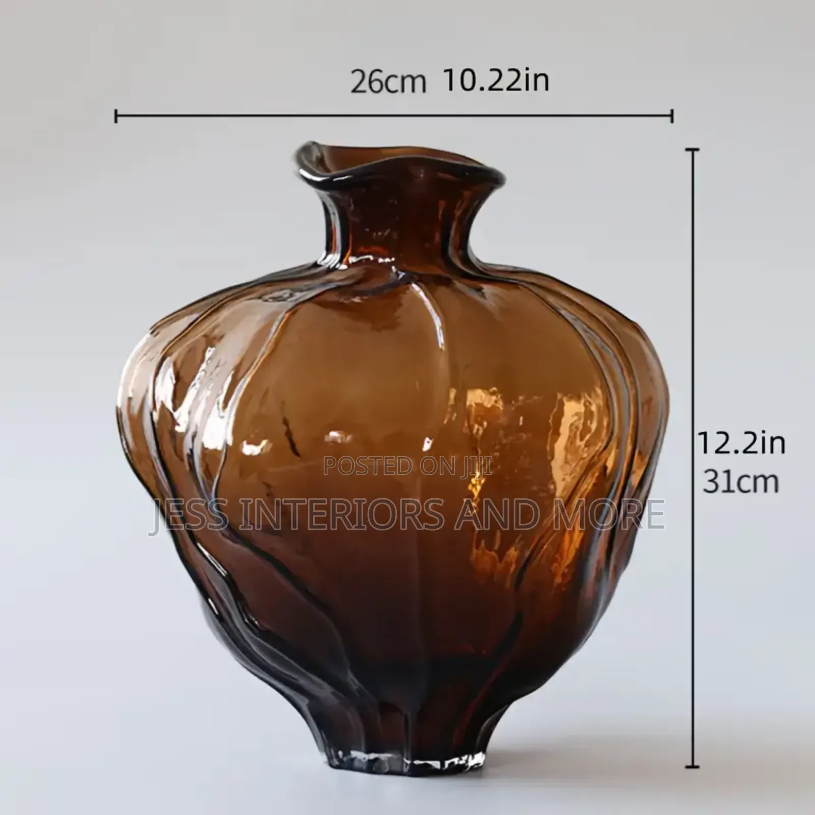 Flower Vase (Amber)