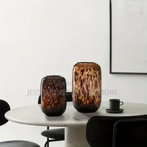 Vase Set(Vase Set(Amber Leopard)
