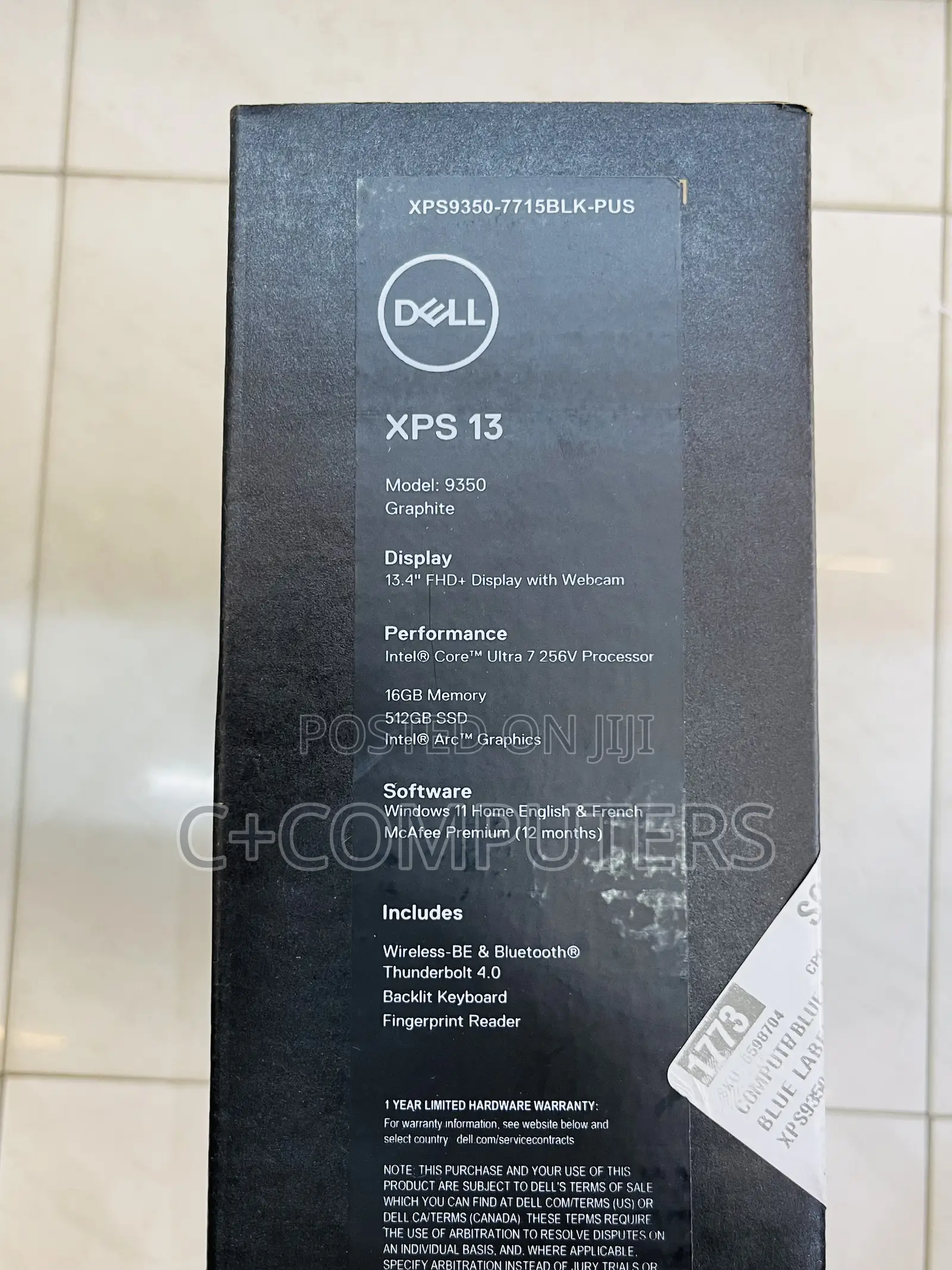 New Laptop Dell XPS 13 (9350) 16GB Intel Core Ultra 7 SSD 512GB