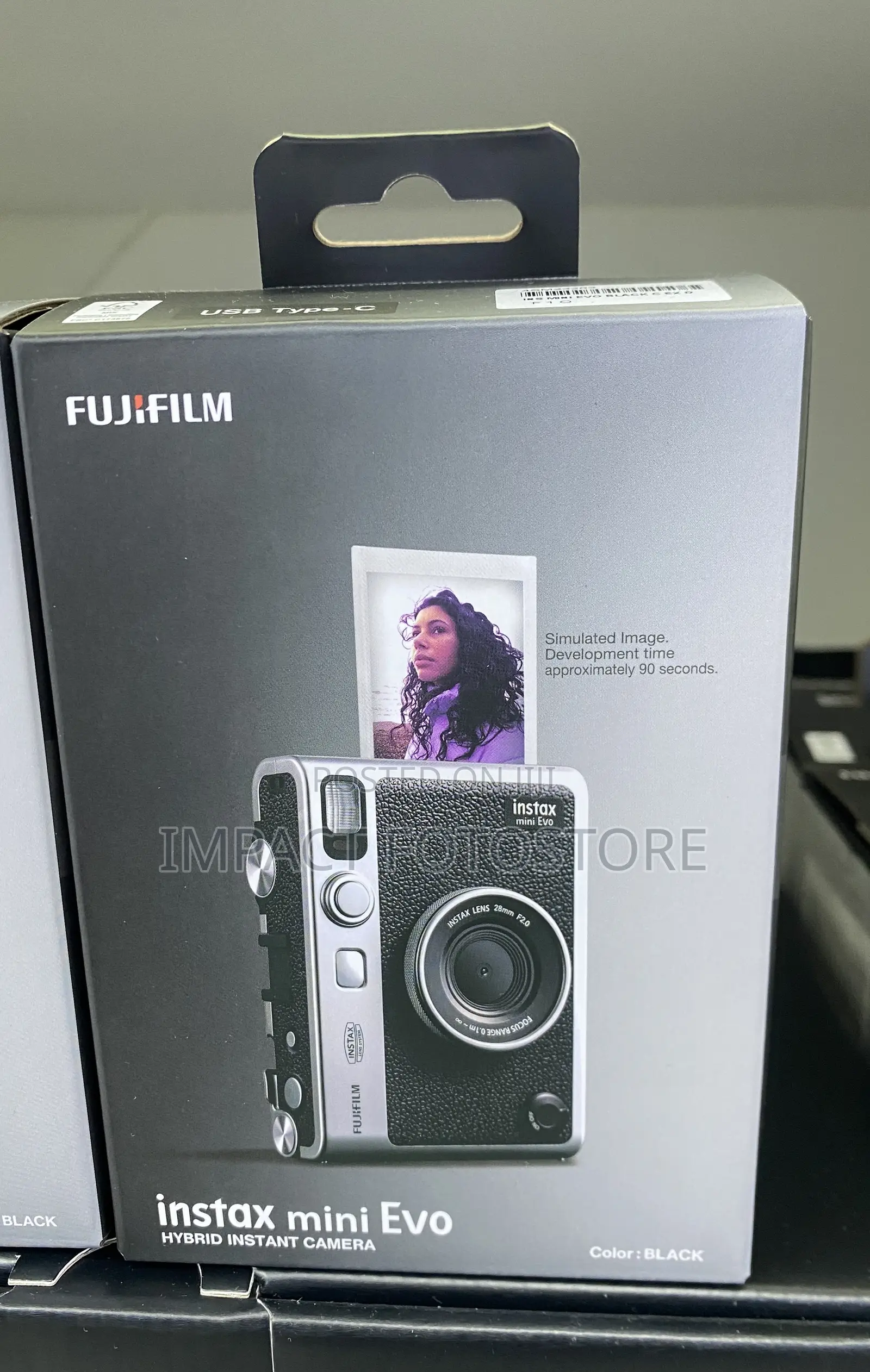 Fujifilm Instax Mini Evo Hybrid Instant Camera (Black)