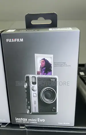 Fujifilm Instax Mini Evo Hybrid Instant Camera (Black)