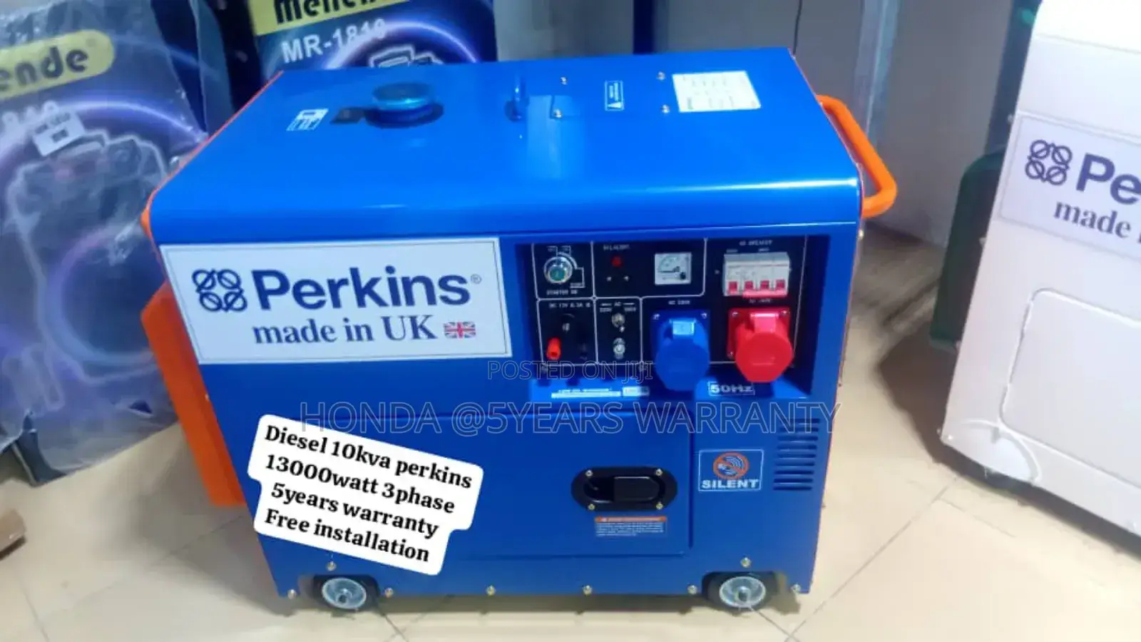 Power Up Energies 3phase Perkins 10kva 13000watt Generator
