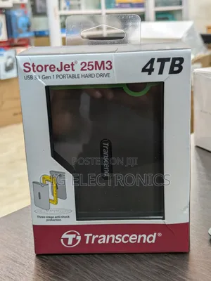 Transcend 4tb Usb 3.1 Storejet Portable Hard Drive