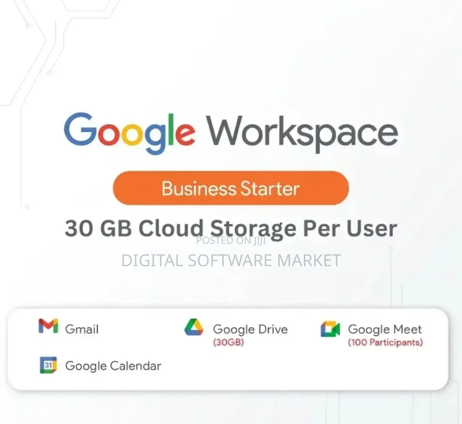 G Suite Email Google Workspace Business Starter 30gb Storage