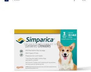 Simparica Tick and Flea Tables for Dogs O