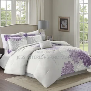 Comforter Set-Modern Floral(7- Piece)