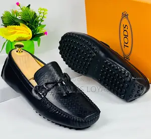 Tod’S Black Loafers Men’S Shoe