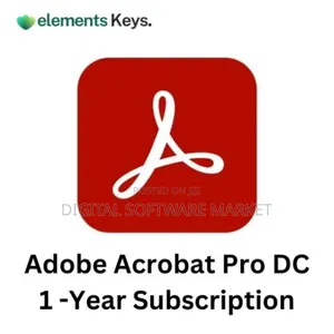 Adobe Acrobat Pro Dc (1-Year Subscription) Pc/Mac
