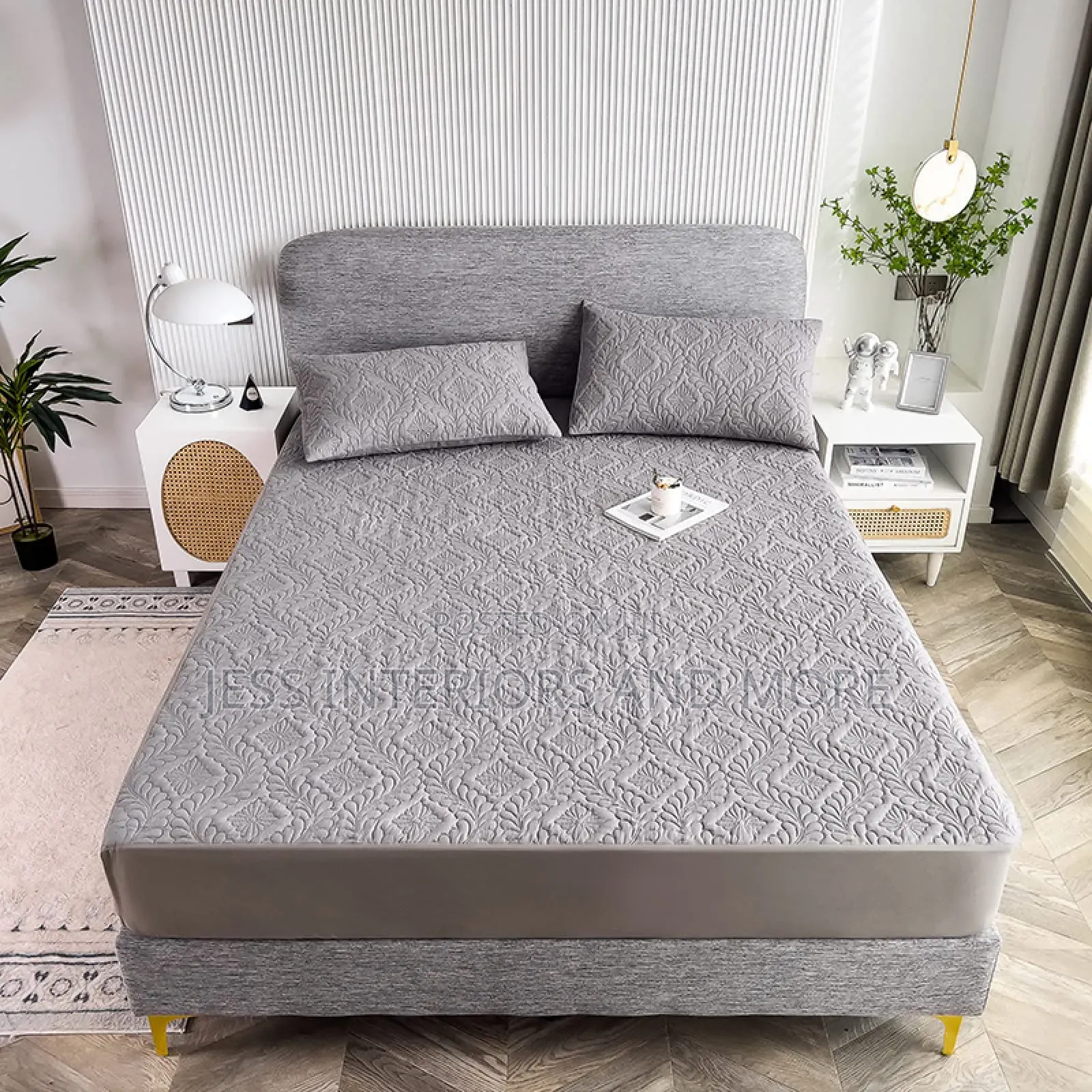 Waterproof Mattress Protector (Grey)King Size