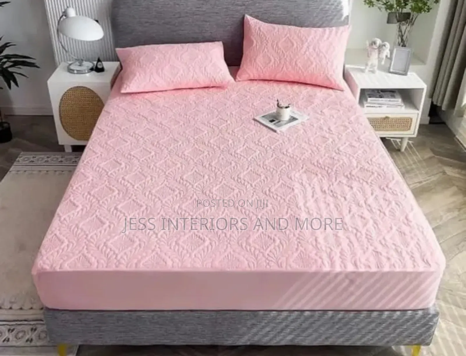 Waterproof Mattress Protector (Grey)King Size