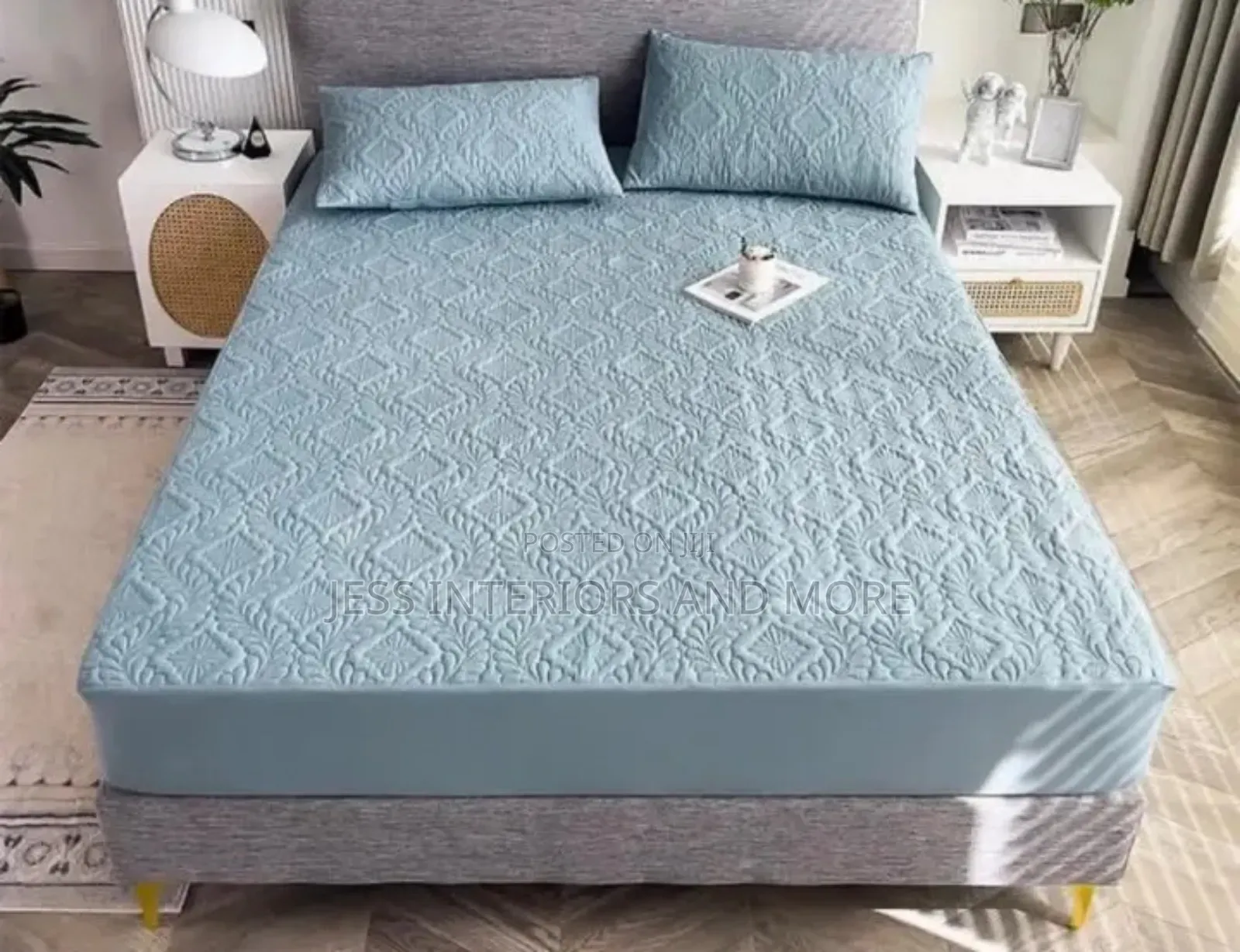 Waterproof Mattress Protector (Grey)King Size
