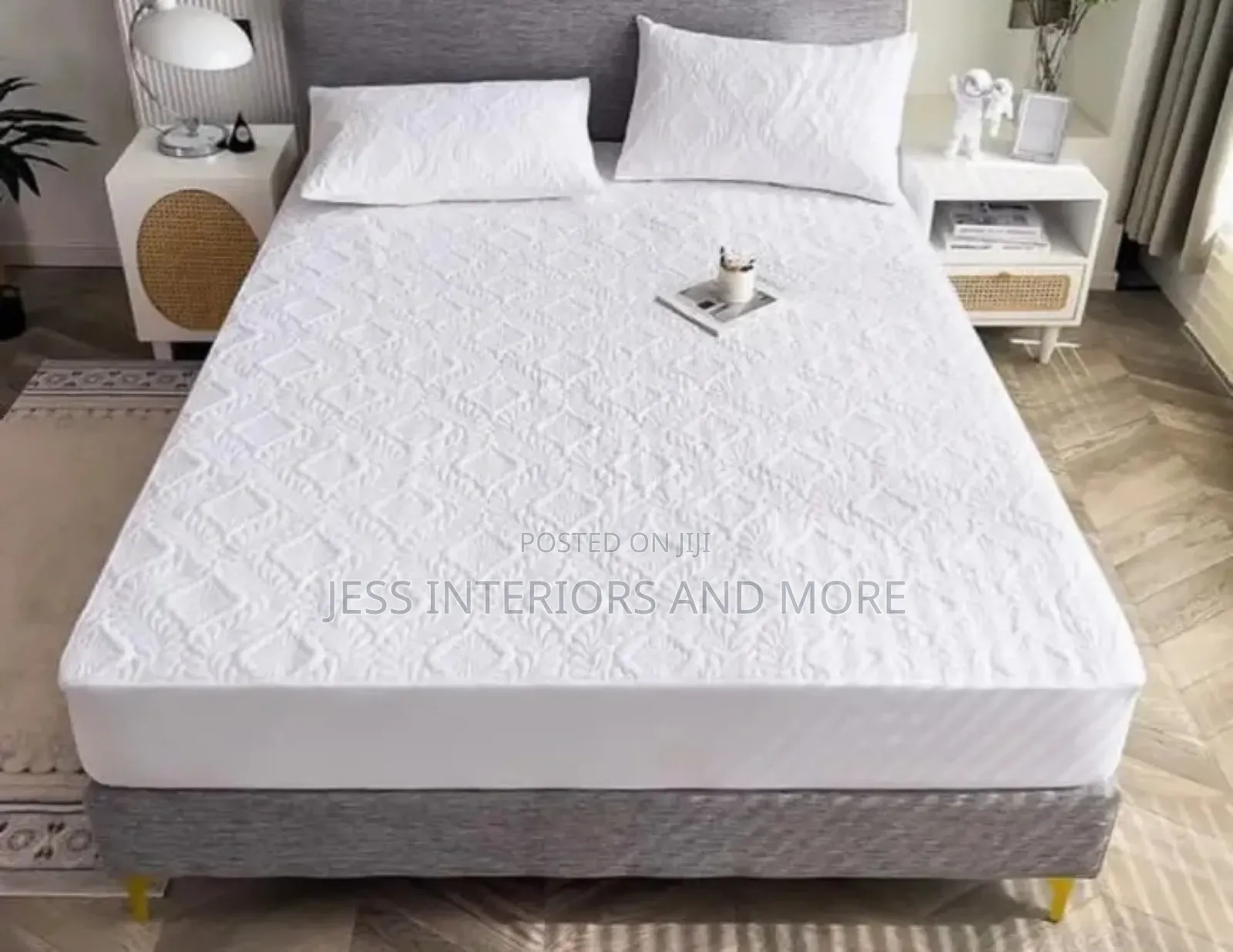 Waterproof Mattress Protector (Grey)King Size