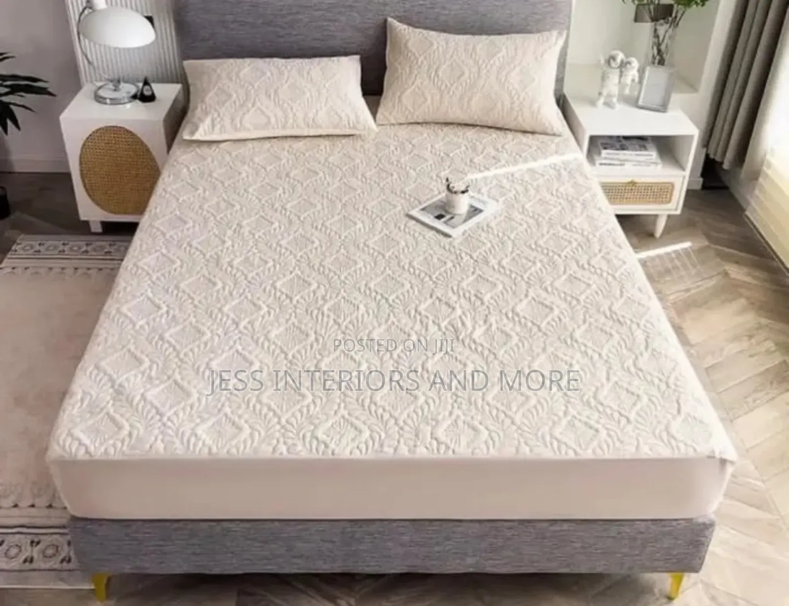 Waterproof Mattress Protector (Grey)King Size
